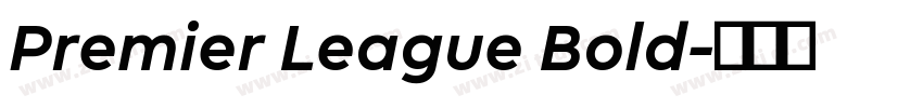 Premier League Bold字体转换